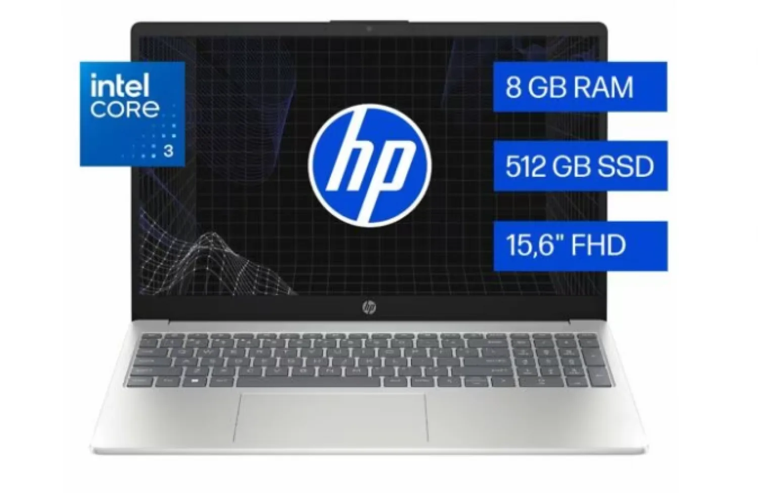NOTEBOOK HP 15 INTEL CORE 3 15.6 FHD C3-100U 8G DDR5 512G W11H