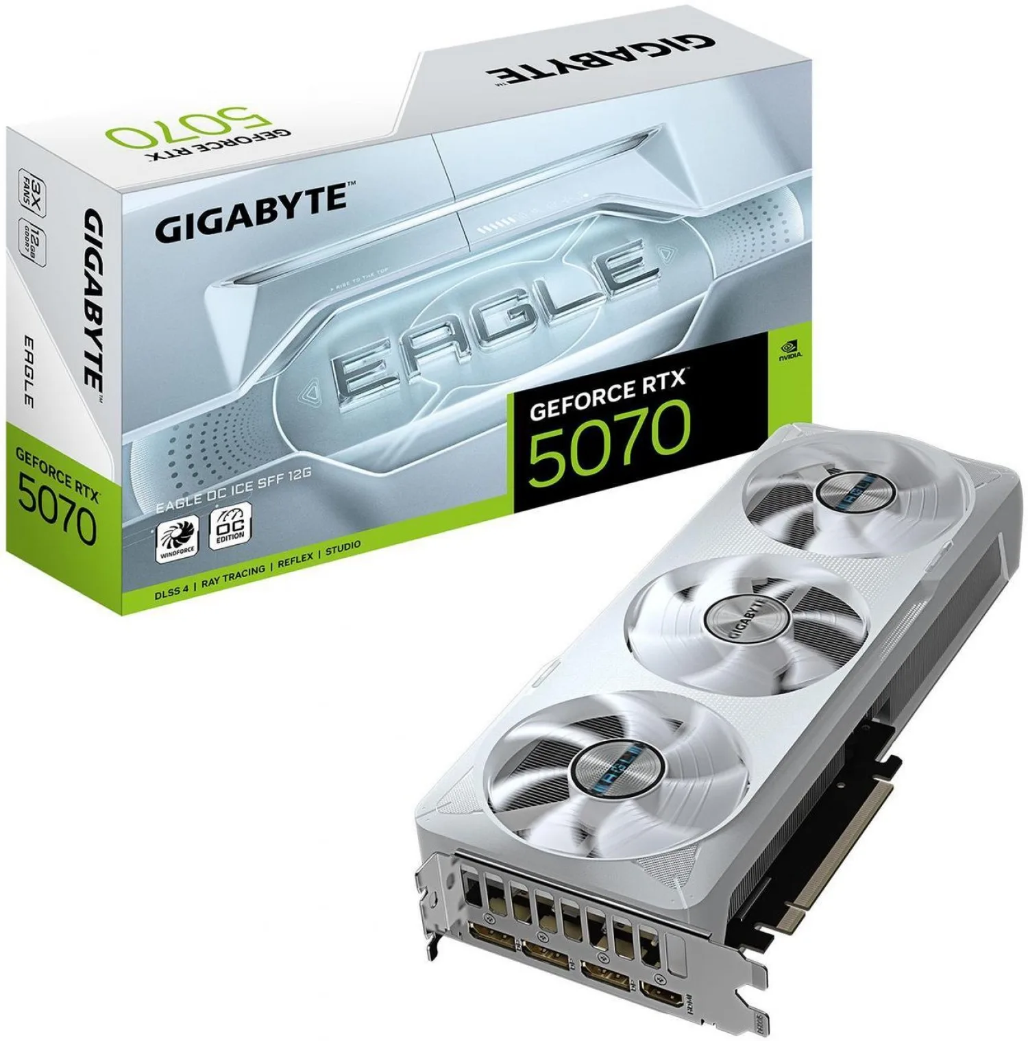 Placa De Video Gigabyte Rtx 5070 Eagle Oc Ice 12gb (white) — foto 2