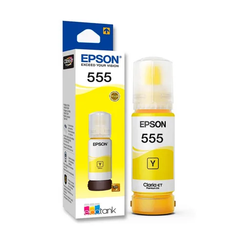 Botella De Tinta Epson 555 Amarilla
