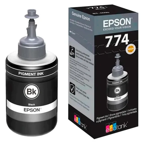 Botella De Tinta Epson 774 Negra