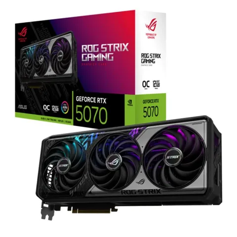 Placa de Video ASUS ROG Strix GeForce RTX 5070 12GB GDDR7 OC Edition