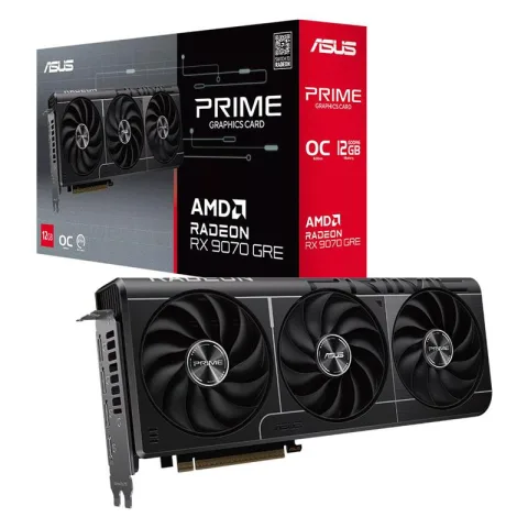 Placa de Video ASUS Prime Radeon RX 9070 GRE OC Edition 12GB GDDR6