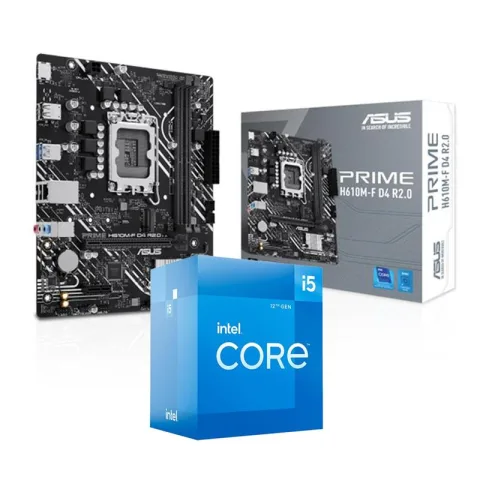 COMBO MOTHER ASUS PRIME H610M-F D4 + Pro Intel i5-12400
