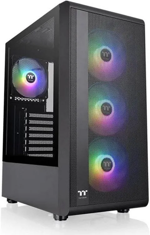 GABINETE THERMALTAKE S200 PLUS TG ARGB BLACK TEMPERED GLASS