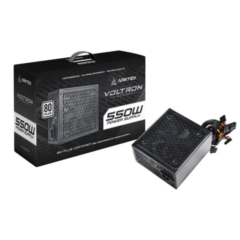 Fuente ARKTEK 550W 80 Plus White