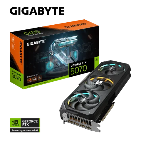 Placa de Video Gigabyte RTX 5070 Gaming 12GB OC