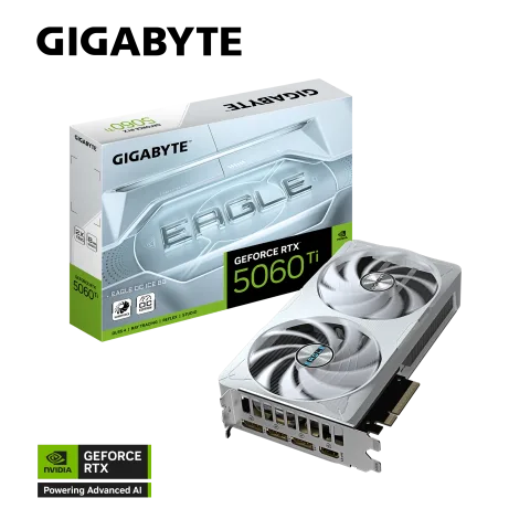 Placa De Video Gigabyte Rtx 5060ti Eagle Oc Ice 8gb (white)